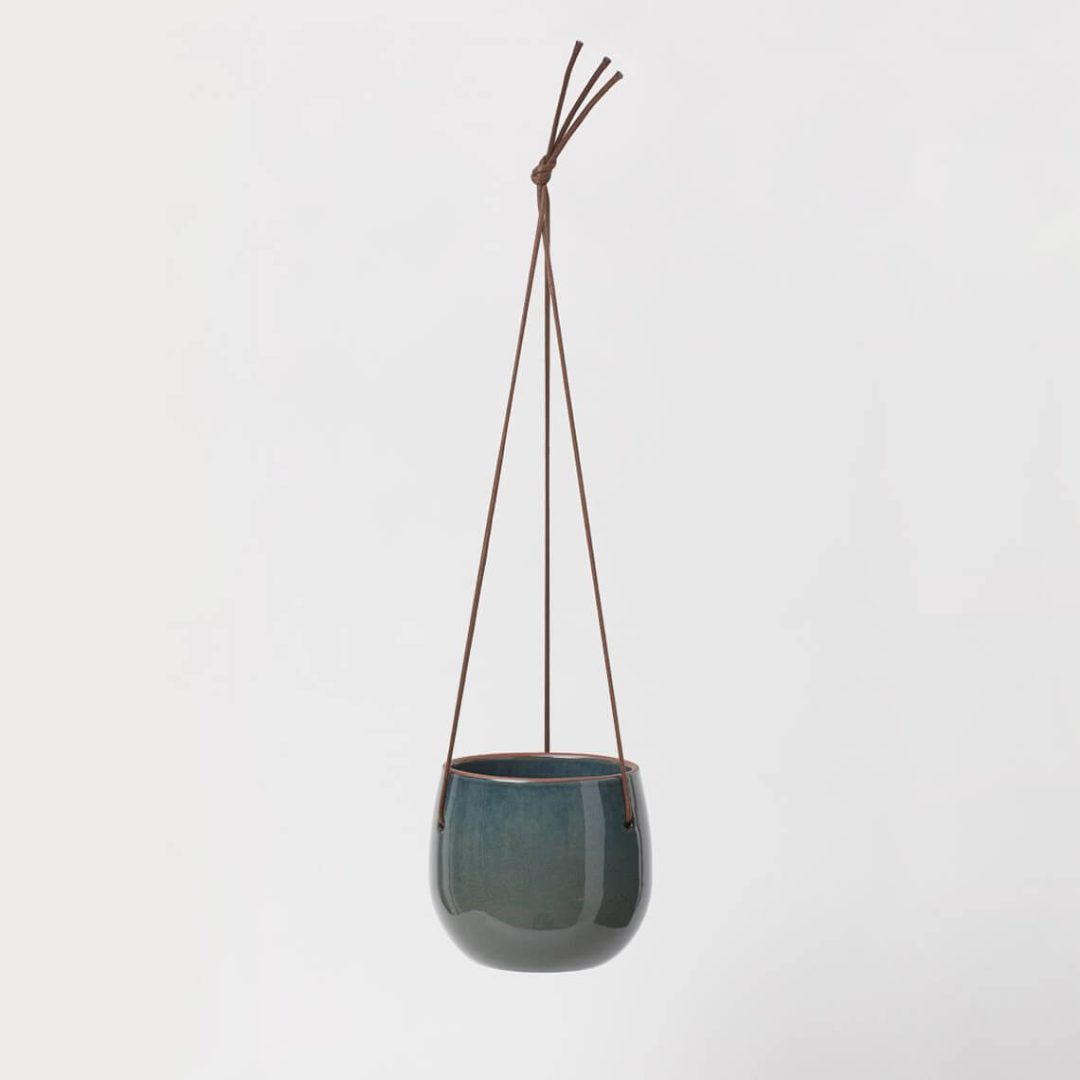 Glazed Ceramic Hanging Pot - Imagen 2